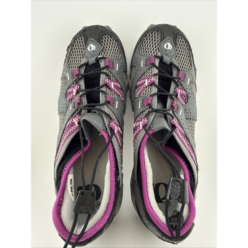 Pearl Izumi W X-Alp Drift II Purple Gray 2 Bolt Cycling Shoes Women 40 EU/9 US